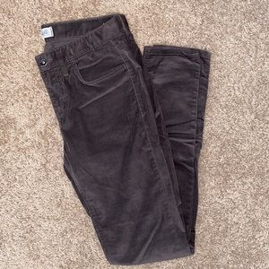 Madewell Skinny Grey Corduroys